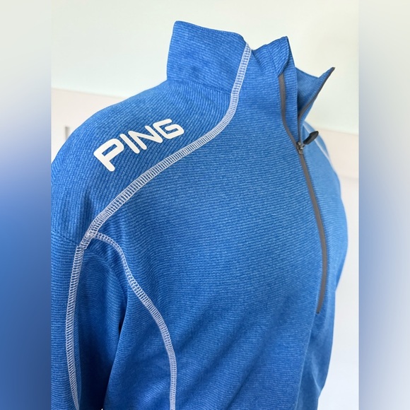 Ping Blue and Gray performance 1/4 Zip sensorcool pullover men’s size Medium - Picture 3 of 9